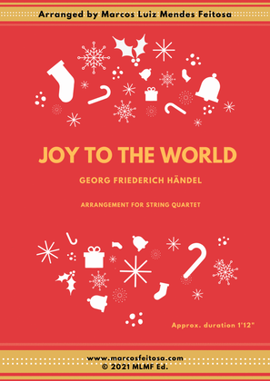 Book cover for Joy To The World (Cantai Que o Salvador Chegou) - String Quartet