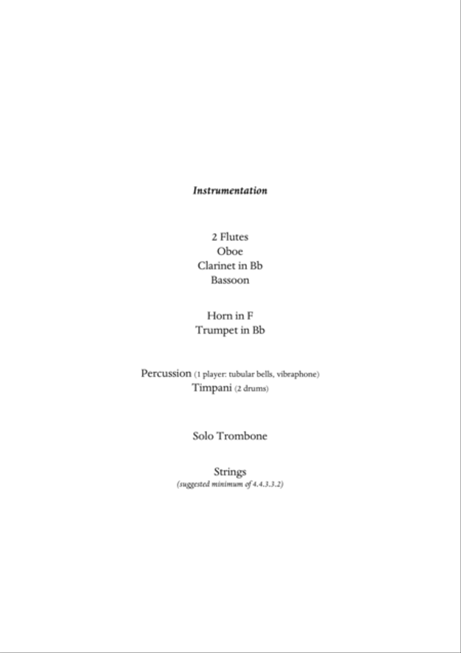 Carson Cooman: Remembering Tomorrow: Trombone Concerto (2004) for trombone and orchestra), score plu Full Orchestra scores gallery preview page 3