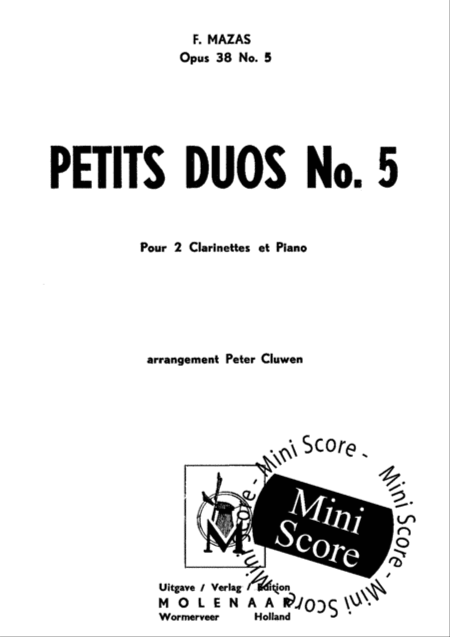 Petits Duos No. 5 Petits Duos No. 5 Clarinet Duet scores gallery preview page 3