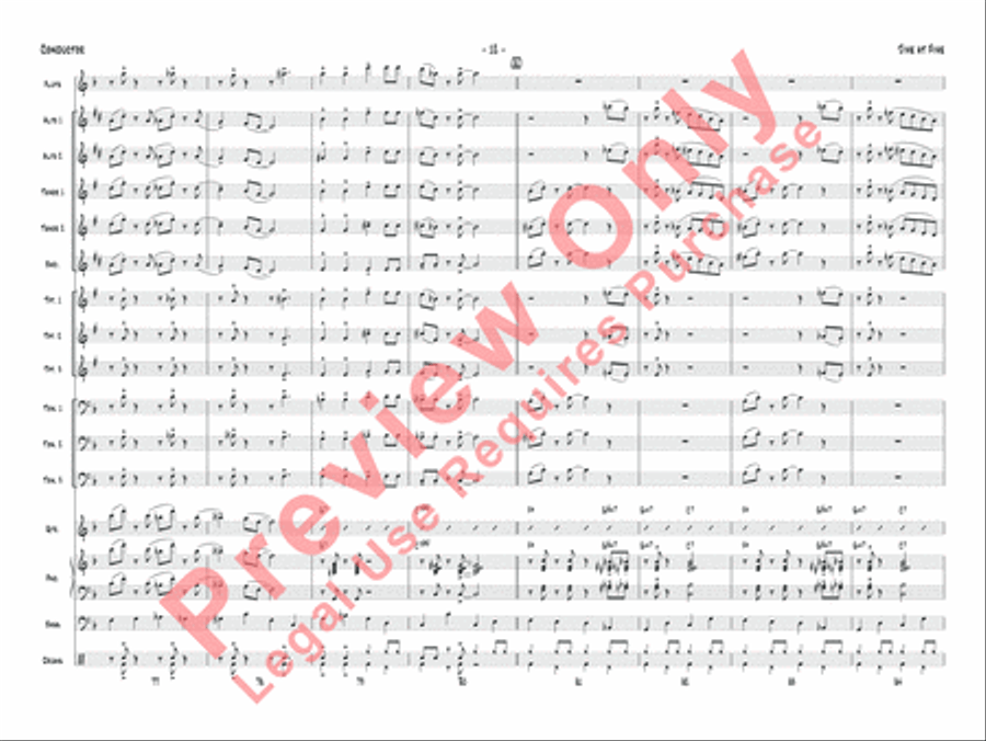 Jive at Five Jazz Ensemble scores gallery preview page 15