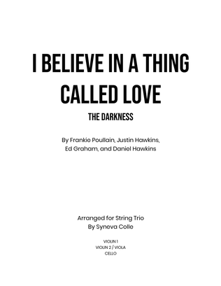 Book cover for I Believe In A Thing Called Love