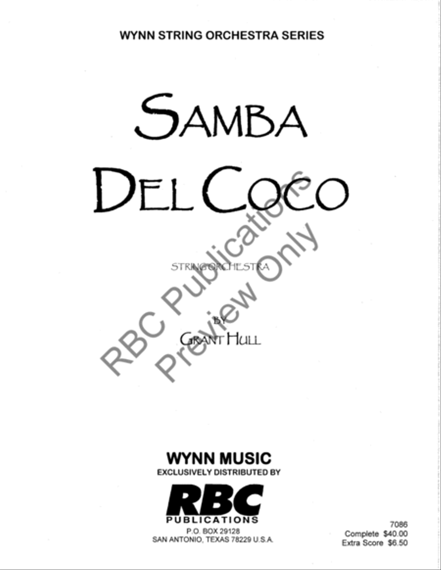 Samba Del Coco String Orchestra scores gallery preview page 2