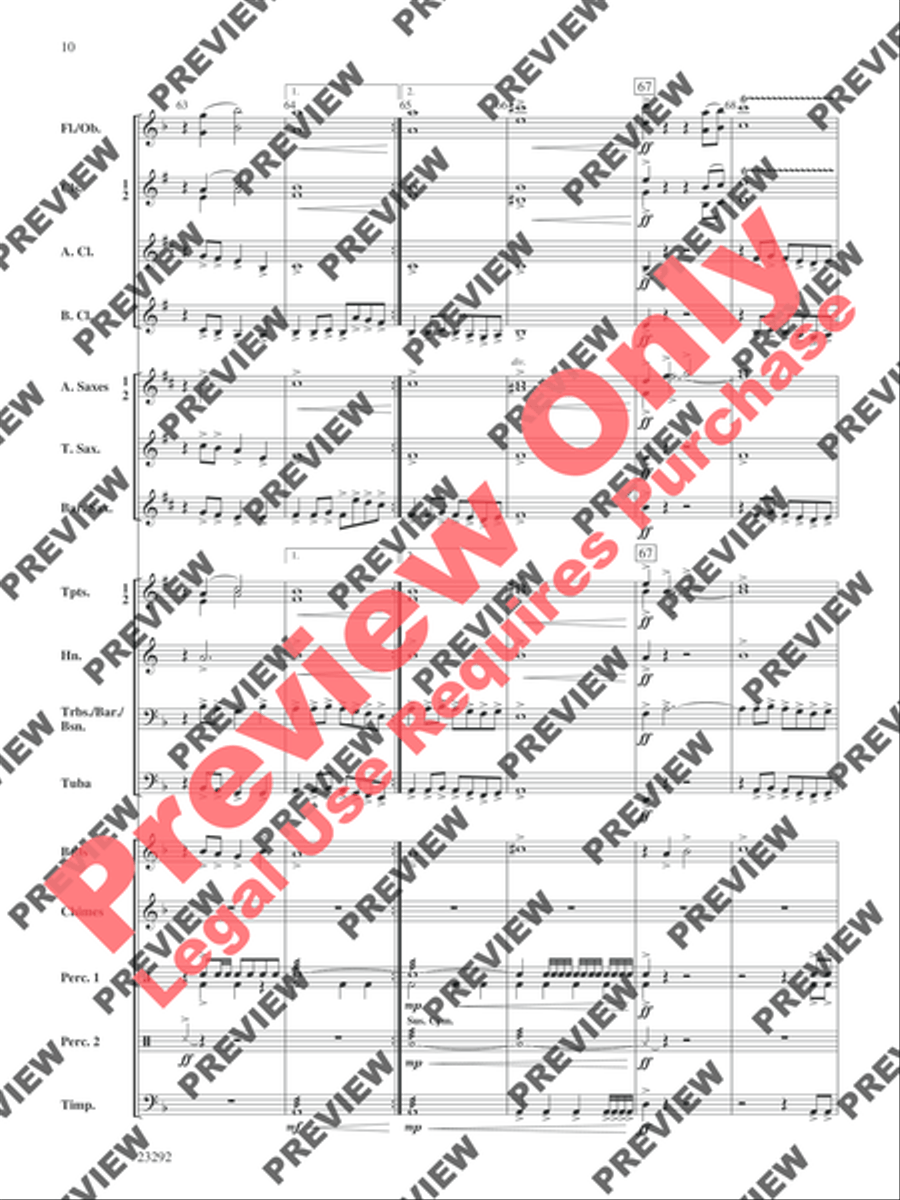 Castles and Dragons Castles and Dragons Concert Band scores gallery preview page 23