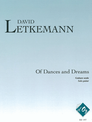 Book cover for Of Dances and Dreams, opus 3