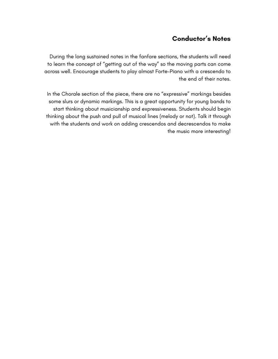A Call to Reverence - Grade 1 Concert Band Concert Band scores gallery preview page 3