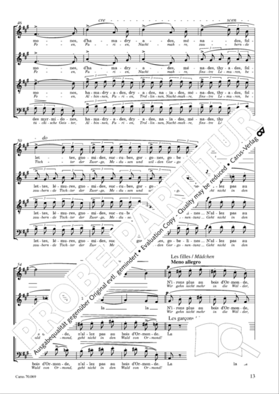 Ravel: Trois chansons Ravel: Trois chansons Choir scores gallery preview page 14