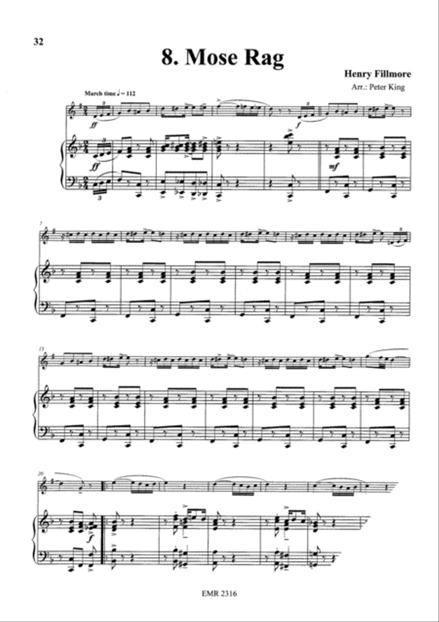 15 Rags Clarinet Solo scores gallery preview page 10