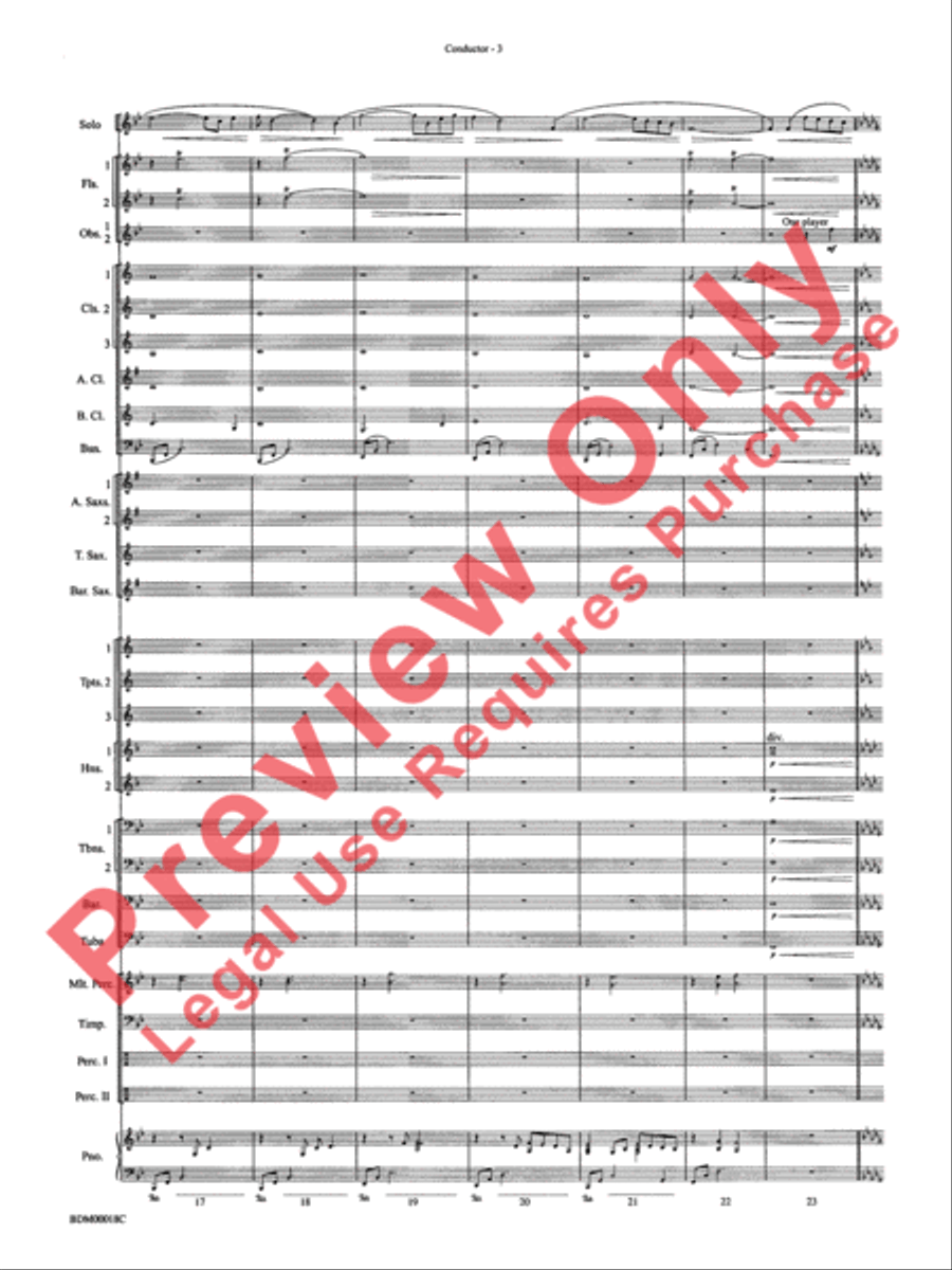 In a Gentle Rain In a Gentle Rain Concert Band scores gallery preview page 5