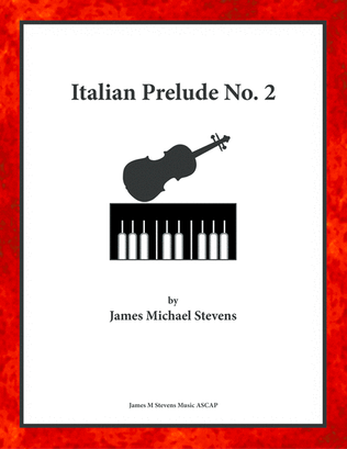 Book cover for Italian Prelude No. 2 - Violin & Piano