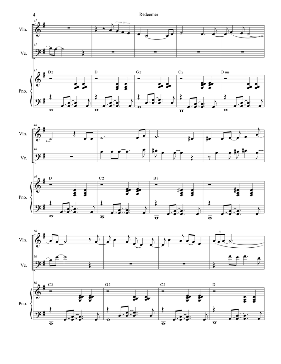 Redeemer Piano Trio scores gallery preview page 4
