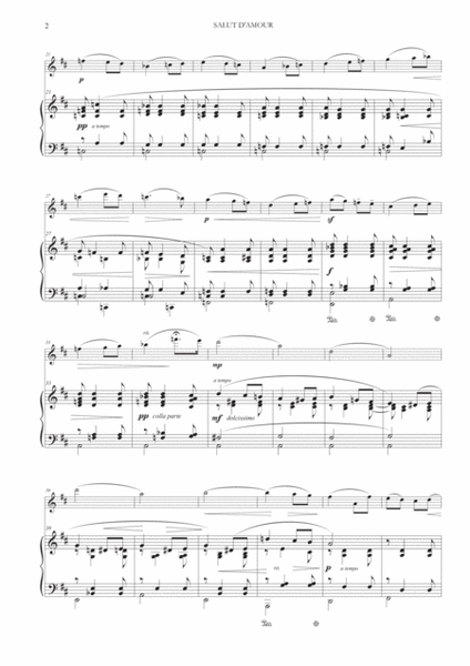 Salut d'Amour (Love's Greeting) for Violin and Piano image number null