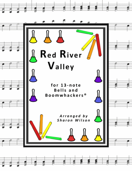 “Red River Valley” for 13-note Bells and Boomwhackers® (with Black and White Notes) image number null