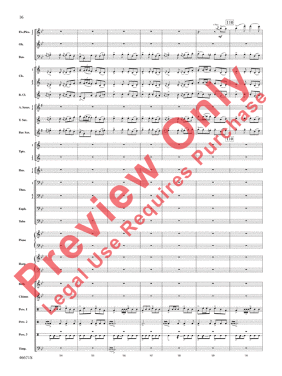 Celtic Wedding Concert Band scores gallery preview page 17