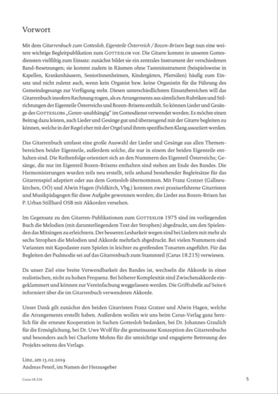 Gitarrenbuch zum Gotteslob. Eigenteile Osterreich / Bozen-Brixen Guitar scores gallery preview page 6