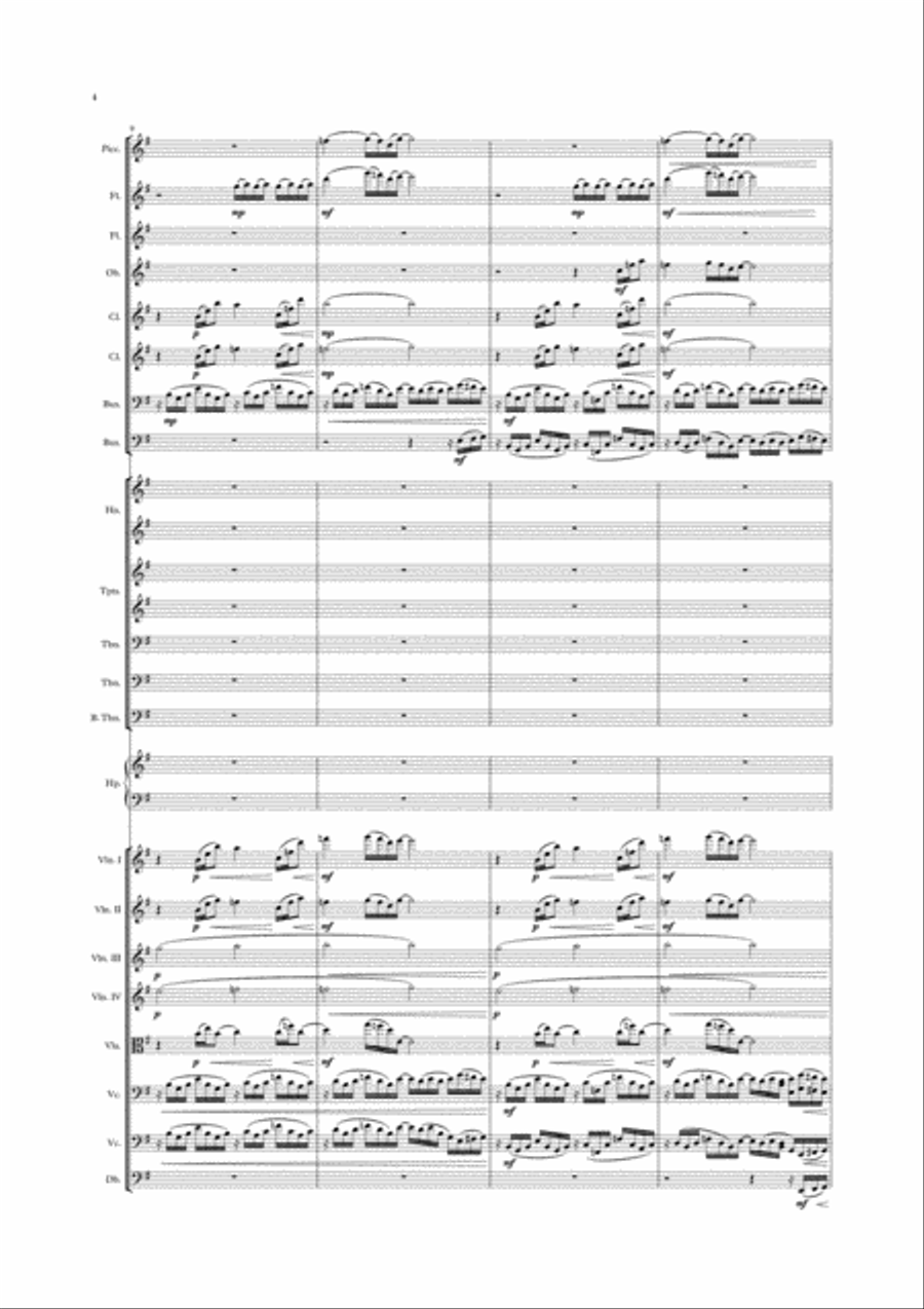 Patience of the Winemaker Full Orchestra scores gallery preview page 4
