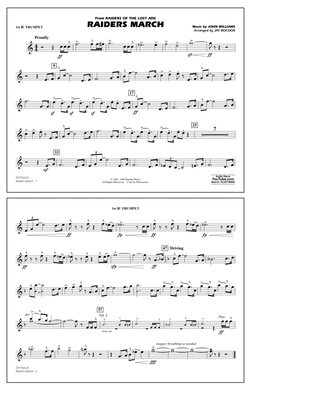 Book cover for Raiders March (from Raiders Of The Lost Ark) (arr. Jay Bocook) - 1st Bb Trumpet