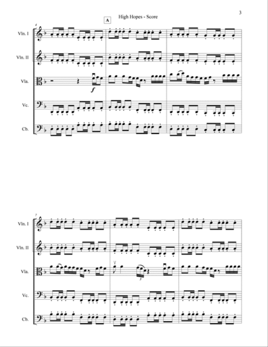 High Hopes String Orchestra scores gallery preview page 3