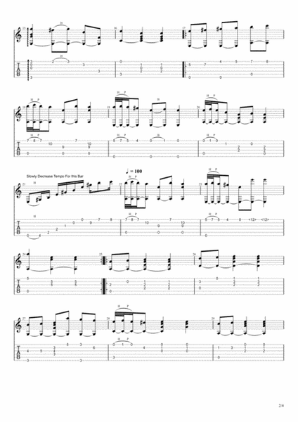Waltz In A Minor - Chopin (Classical Guitar Transcription) image number null