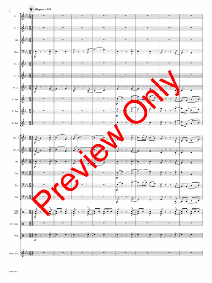 Western Legends Concert Band scores gallery preview page 5