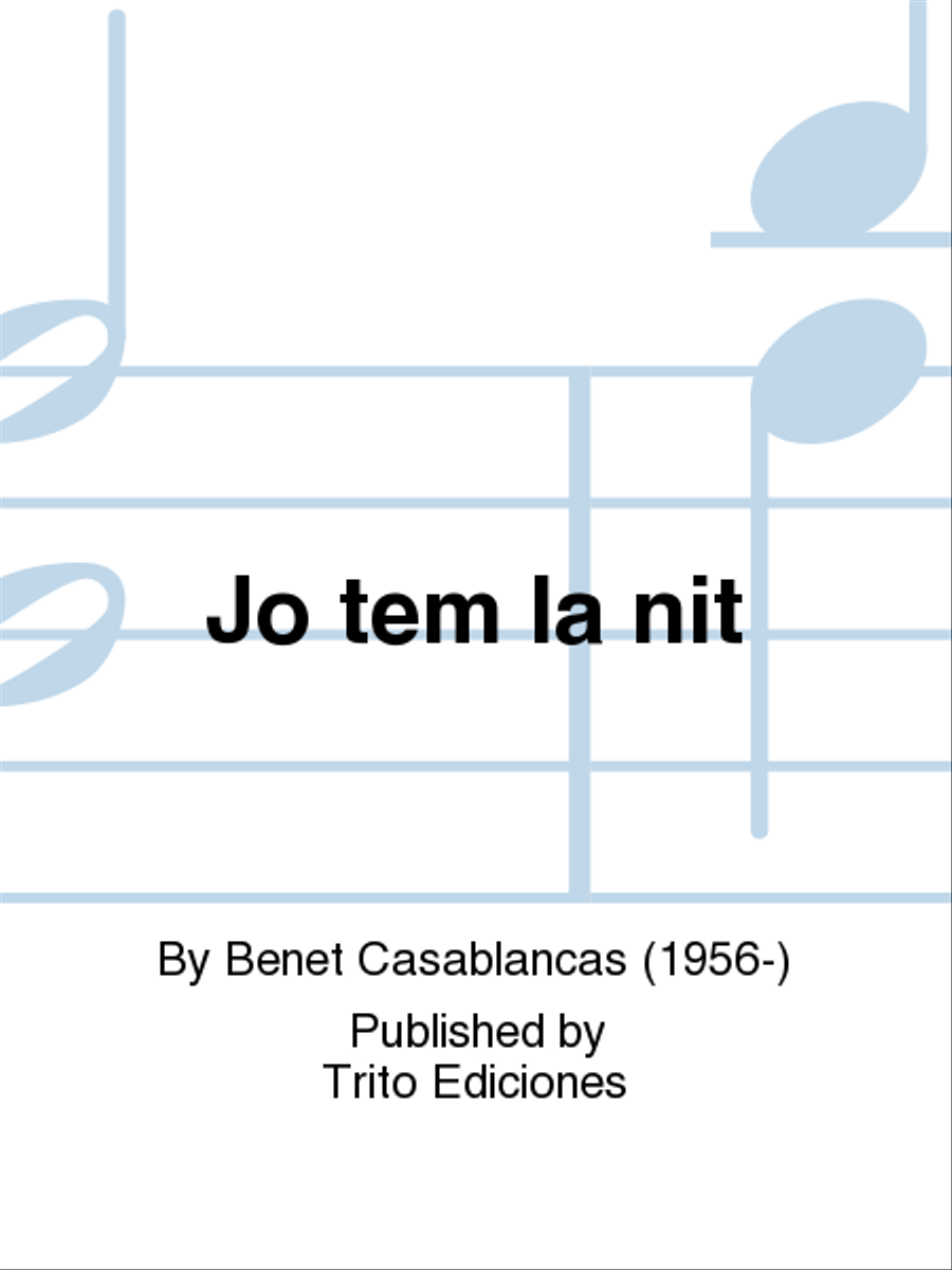 Jo tem la nit SSAATTBB scores gallery preview page 1