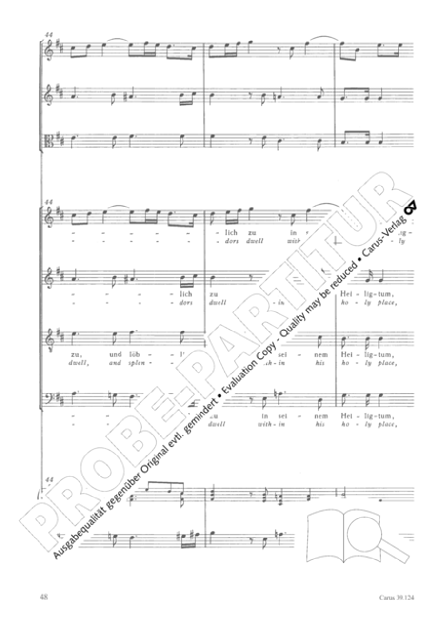 Sing to the Lord a new song (Singet dem Herrn ein neues Lied) 4-Part scores gallery preview page 49