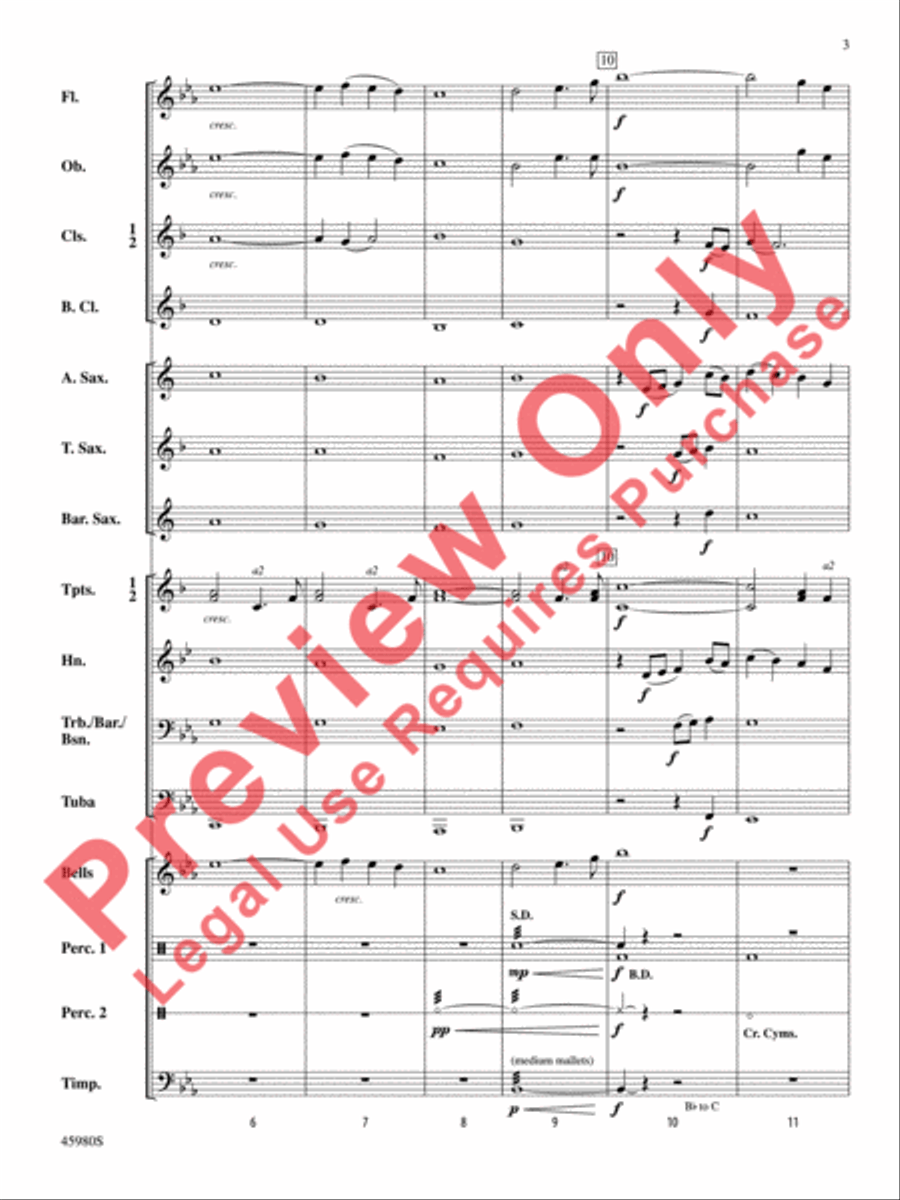 Tribute for Band Concert Band scores gallery preview page 4
