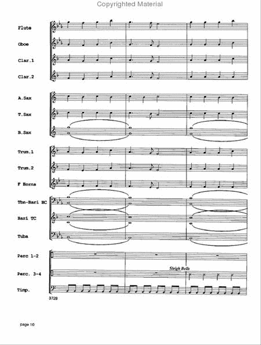 Sounds of the Season Concert Band scores gallery preview page 11