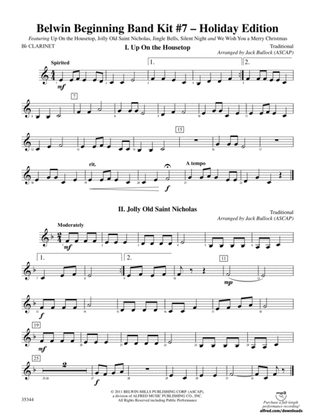 Belwin Beginning Band Kit #7: Holiday Edition: 1st B-flat Clarinet