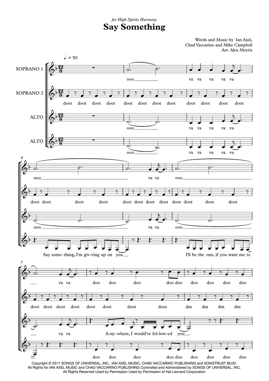 Say Something Say Something SSAA scores gallery preview page 1