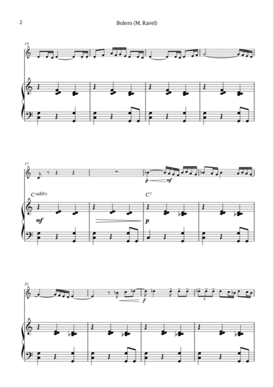 Bolero Chamber Music scores gallery preview page 2