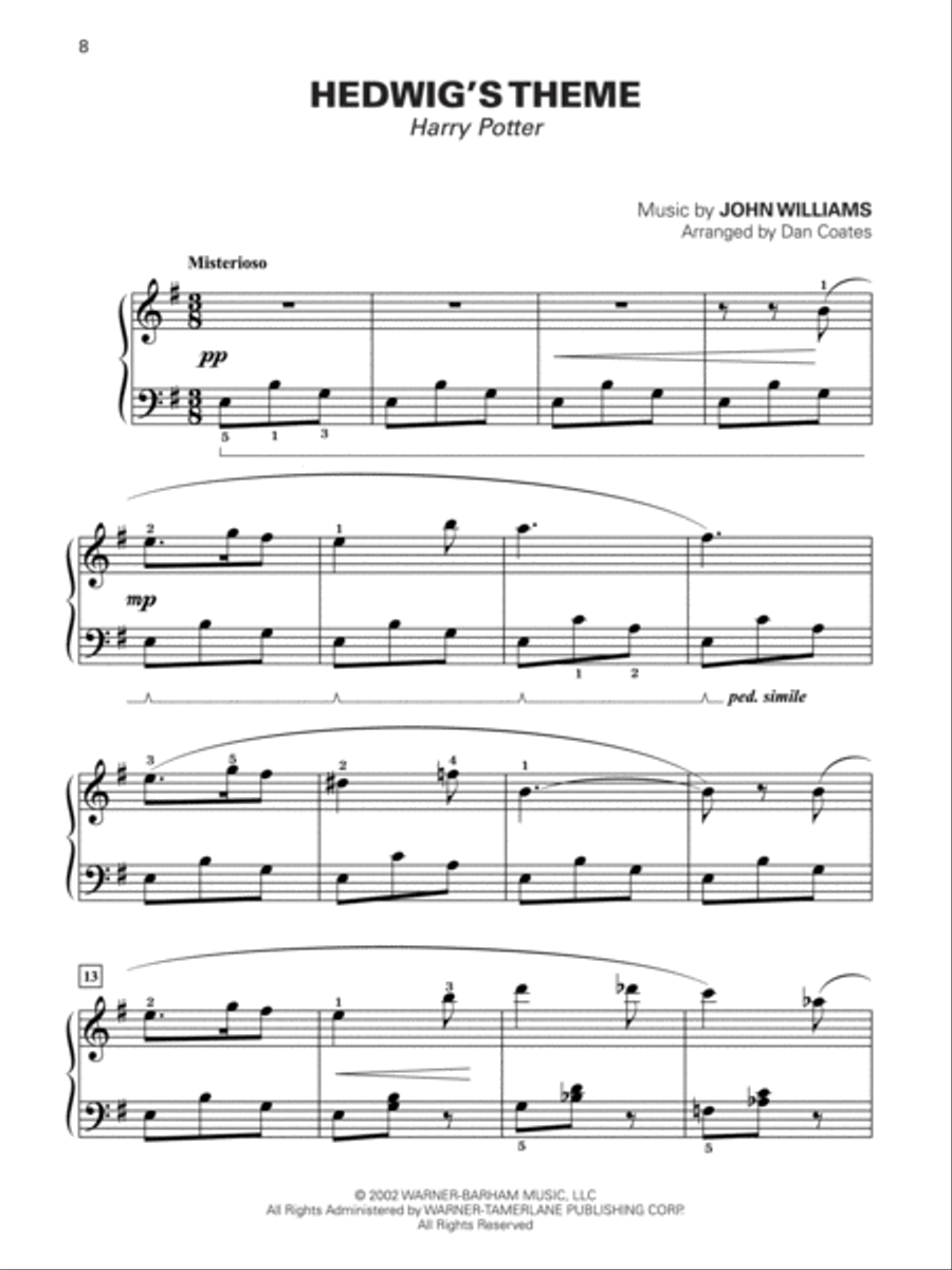 Dan Coates Popular Piano Library -- At the Movies, Book 2 Piano Solo scores gallery preview page 8
