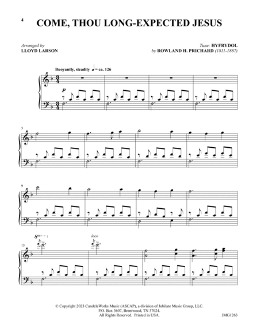 A Peaceful Noel - Reflective Carols for Piano Piano Solo scores gallery preview page 5