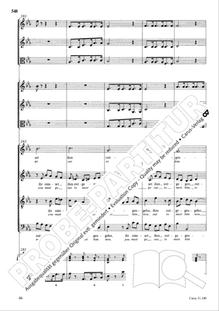 The Complete Sacred Vocal Works (Das geistliche Vokalwerk) Voice scores gallery preview page 549