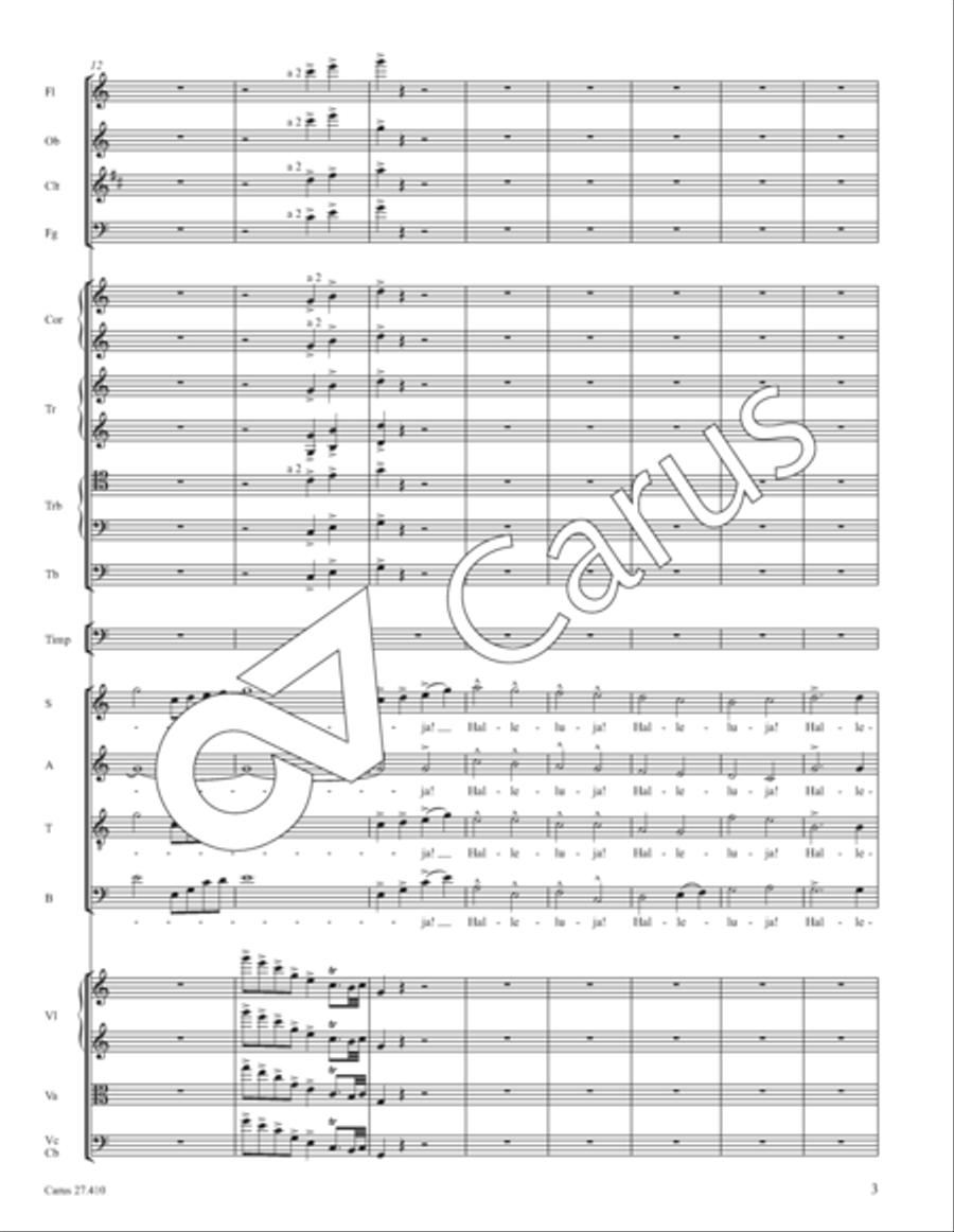 Psalm 150: Halleluja! Lobet den Herrn in seinem Heiligtum Divisi scores gallery preview page 8