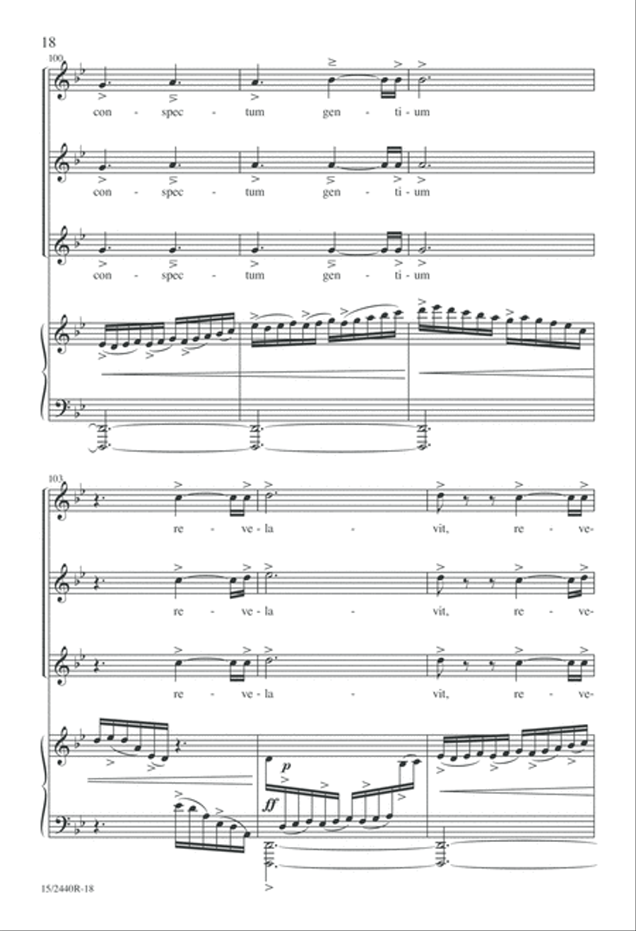 Cantate Domino SSA scores gallery preview page 18