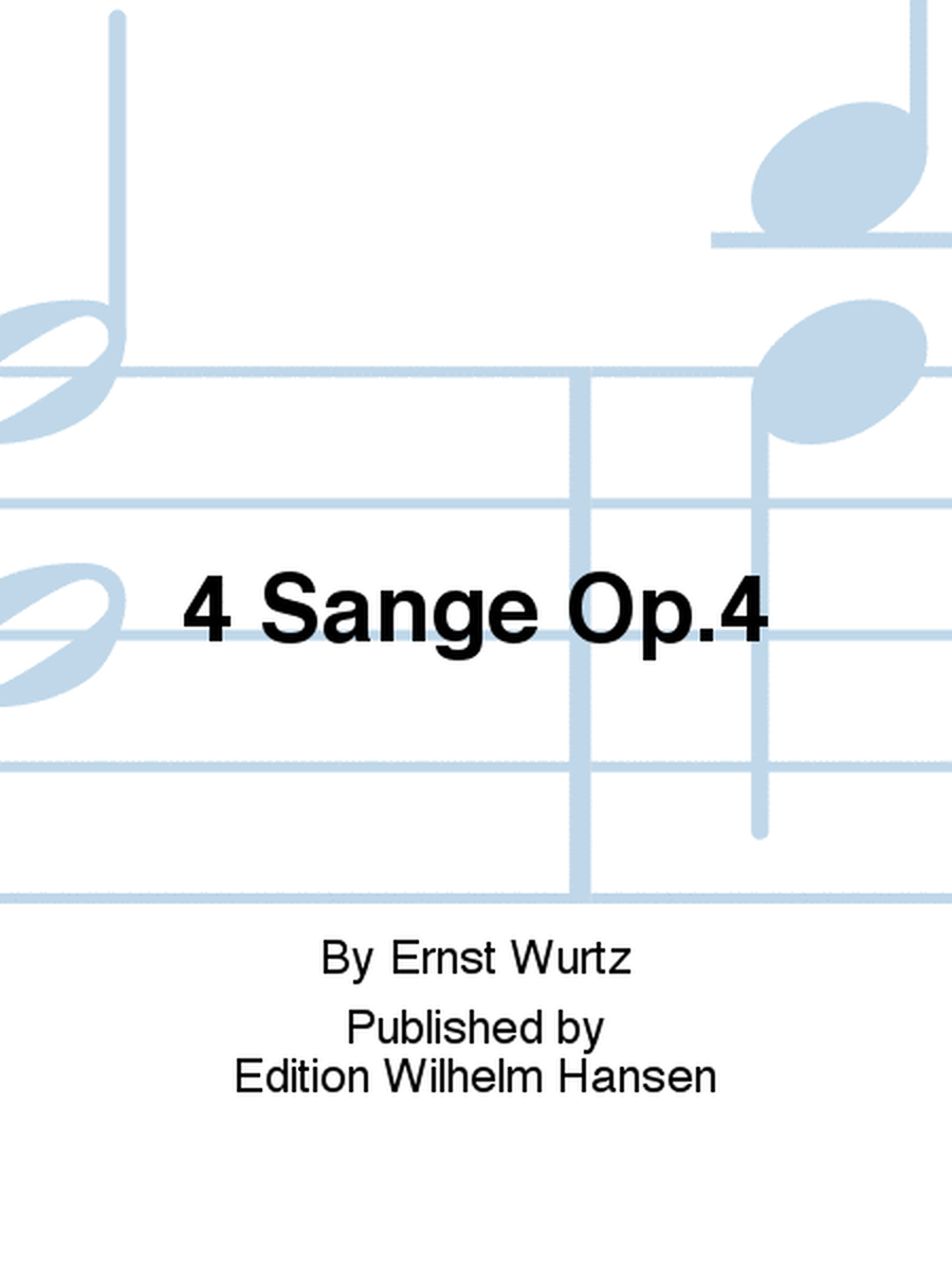 4 Sange Op.4