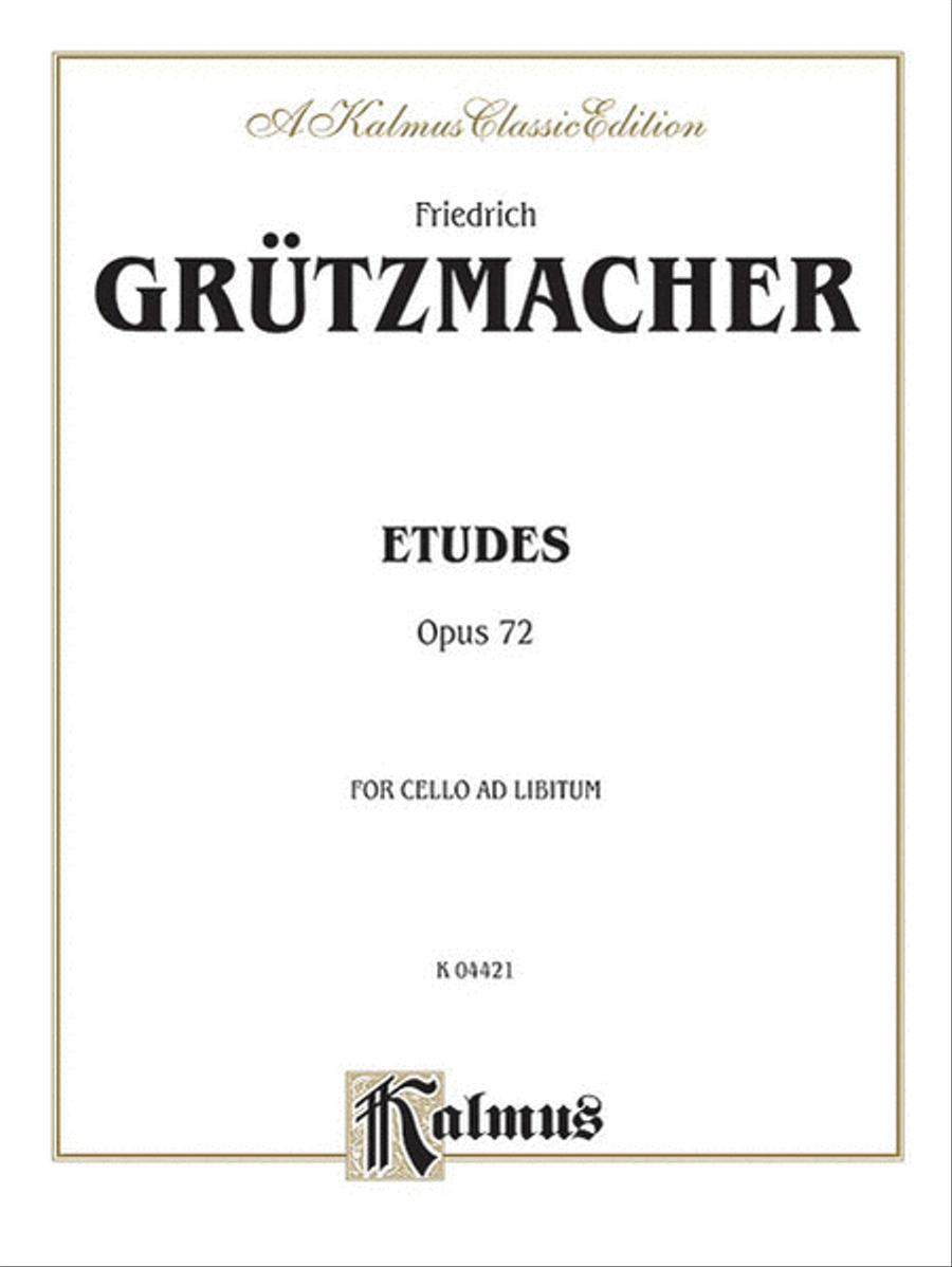 Etudes Op.72 Cl Cello scores gallery preview page 1