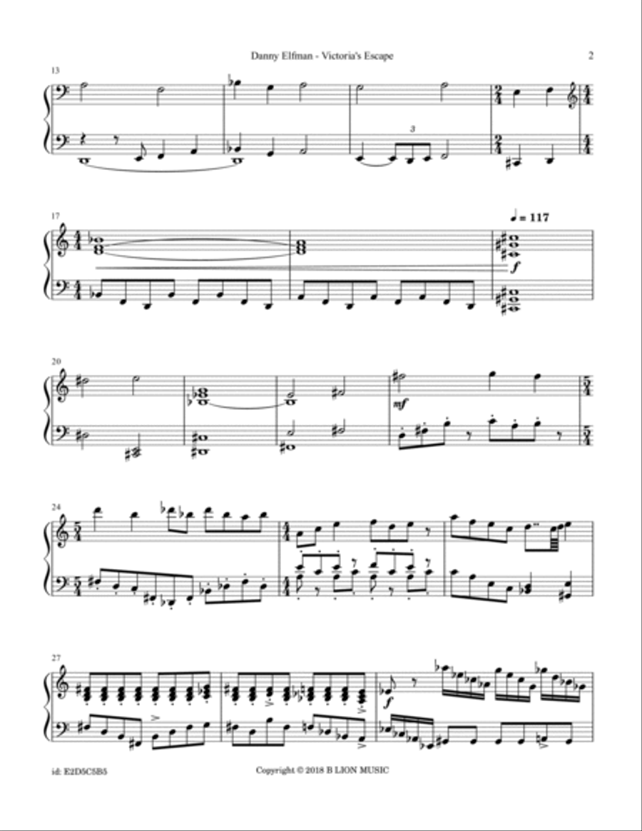 Victoria Escapes Victoria Escapes Piano Solo scores gallery preview page 2