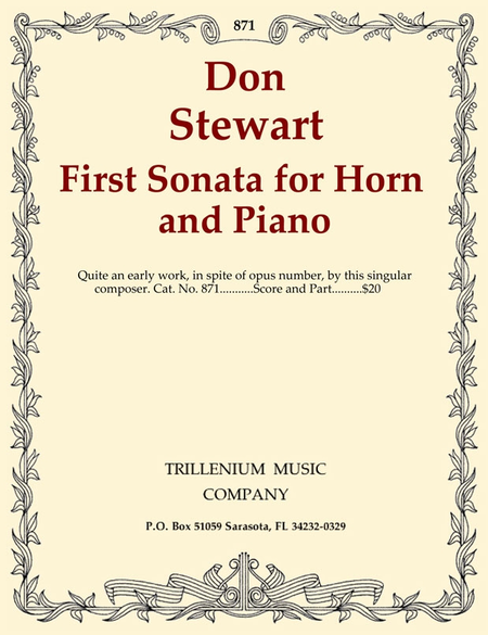 First Sonata for Horn and Piano