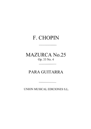 Mazurka No.25 Op.33 No.4