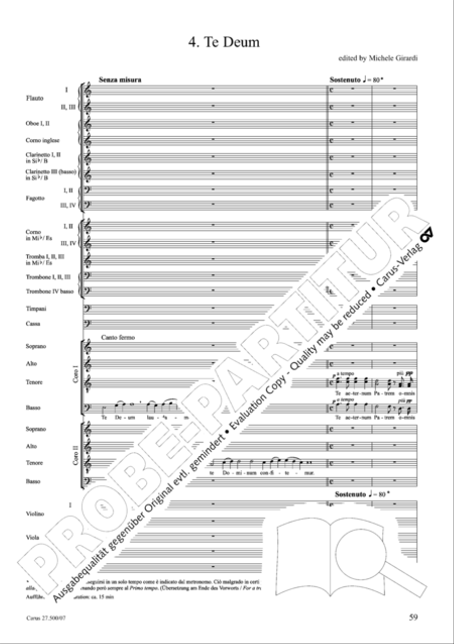 Quattro pezzi sacri Orchestra scores gallery preview page 60