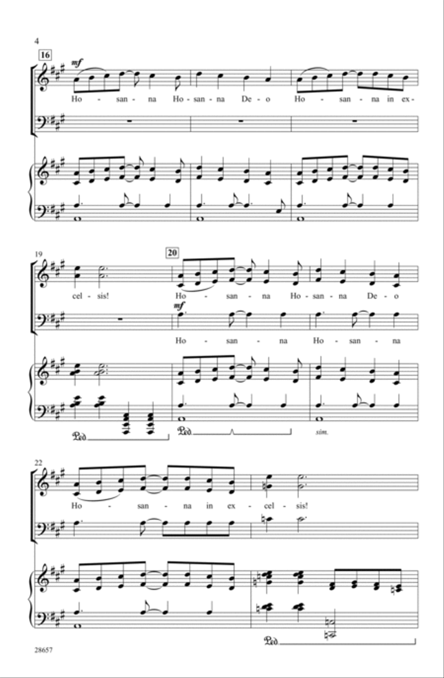 Festival Sanctus 3-Part scores gallery preview page 3