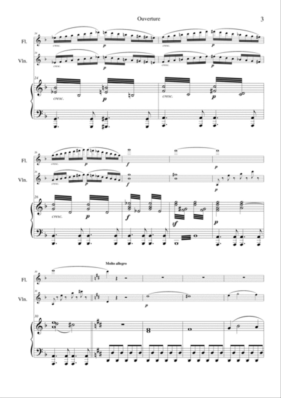 Mozart Don Juan Suite Small Ensemble scores gallery preview page 5