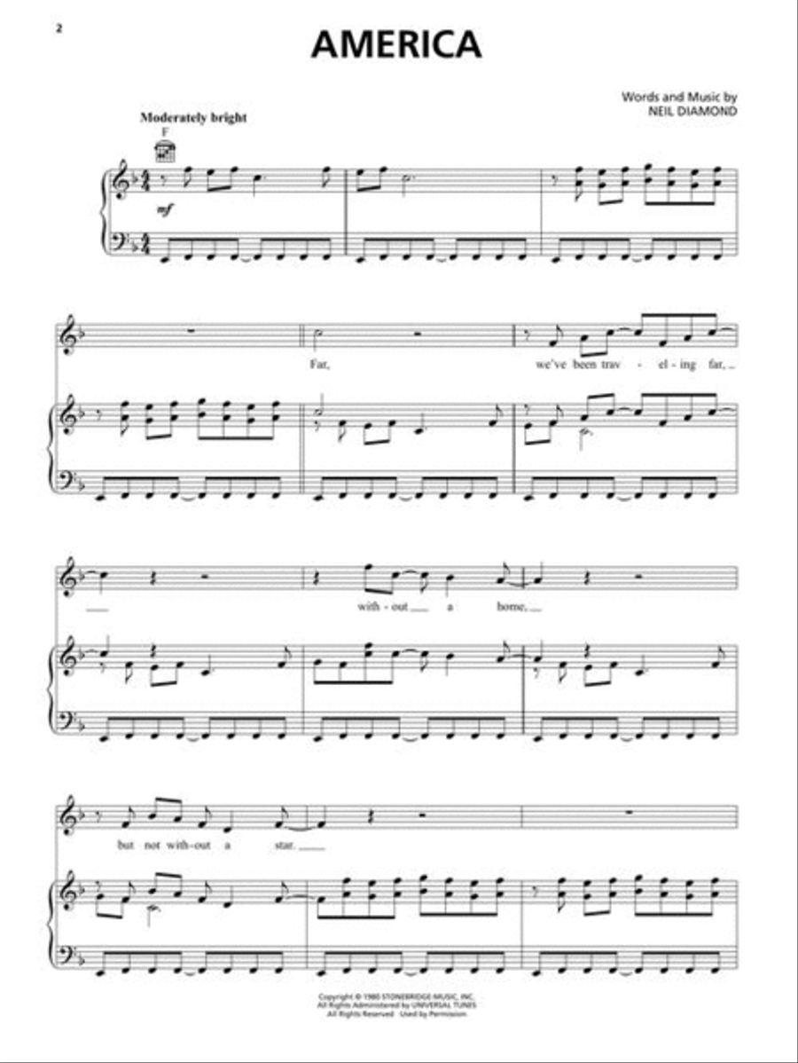 A Beautiful Noise – The Neil Diamond Musical Piano, Vocal scores gallery preview page 4