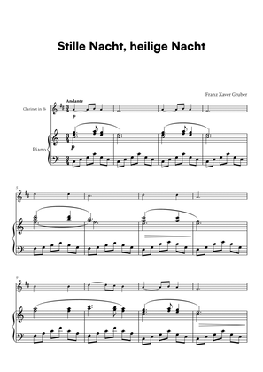Franz Xaver Gruber - Stille Nacht, heilige Nacht (for Clarinet in Bb and Piano)