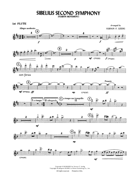 Sibelius's 2nd Symphony, 4th Movement: Flute