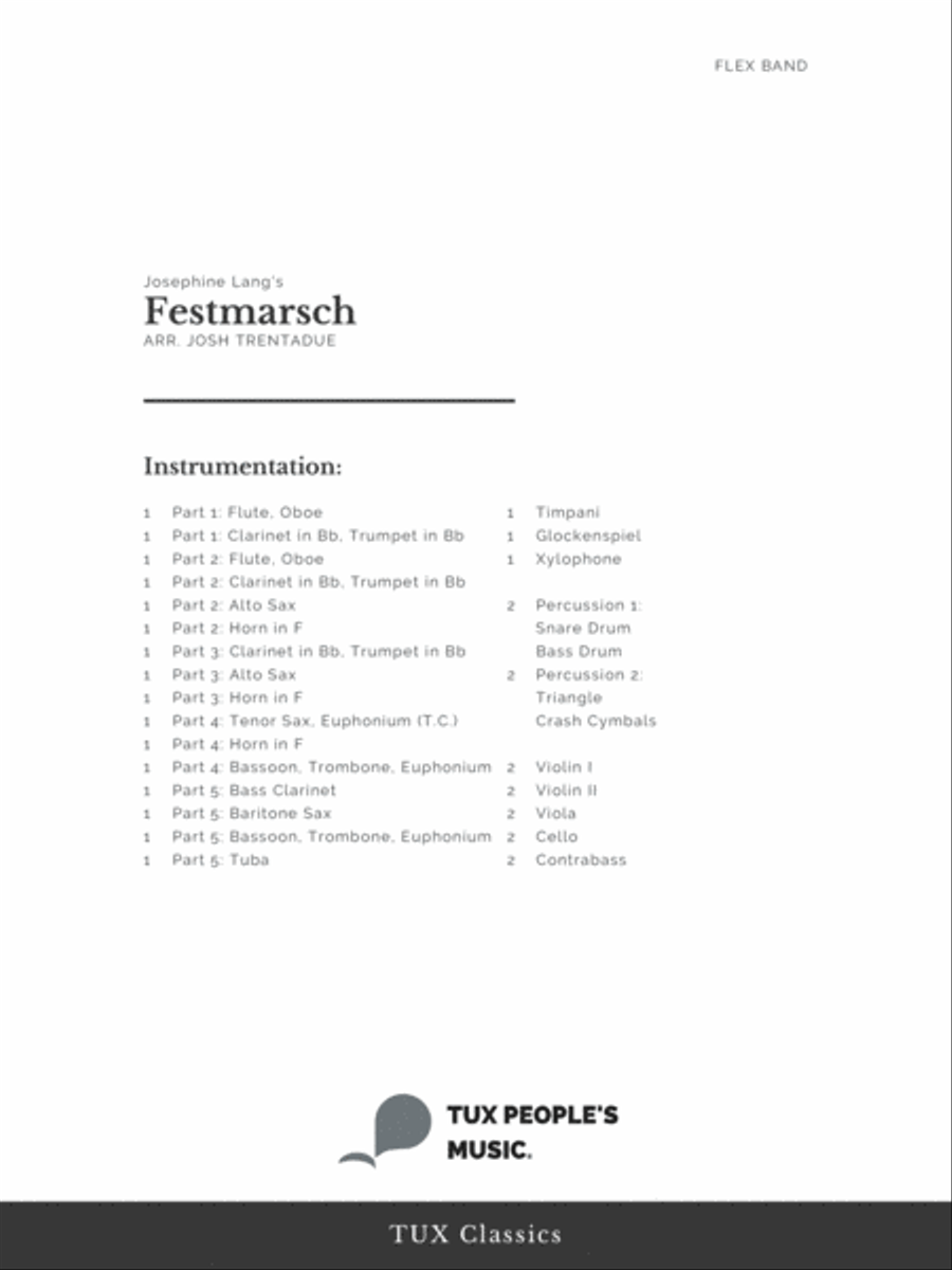 Festmarsch Festmarsch Concert Band scores gallery preview page 2