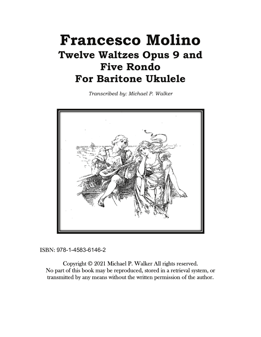 Francesco Molino: 12 Waltzes and 5 Rondo Ukulele scores gallery preview page 1