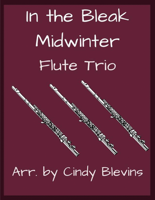 In the Bleak Midwinter, for Flute Trio
