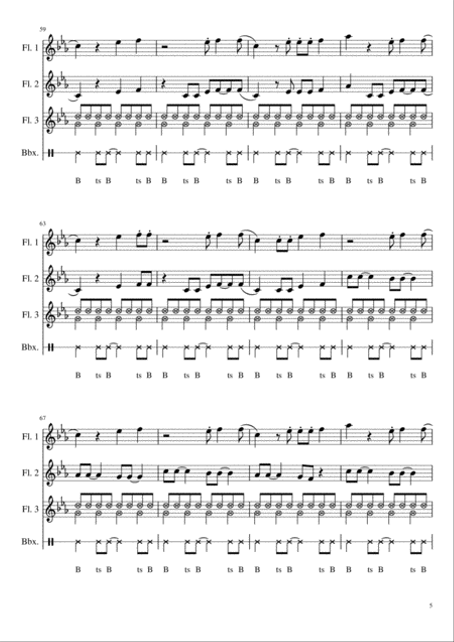 Happy Woodwind Trio scores gallery preview page 6